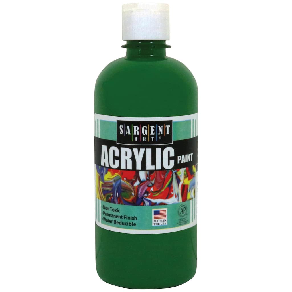 Sargent Art Green Acrylic Paint Squeeze Bottle Sargent Art Green Acrylic Paint Squeeze Bottle
